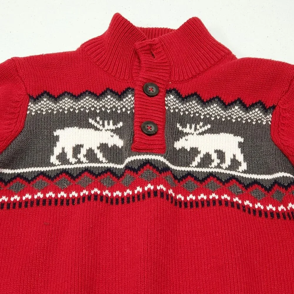 The Children's Place Boys Moose Sweater Size 3T